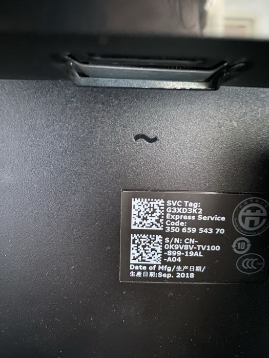 Monitor dell de 27 inch