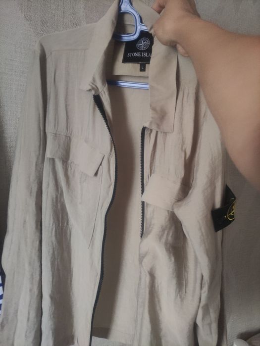 рубашка на замке stone island
