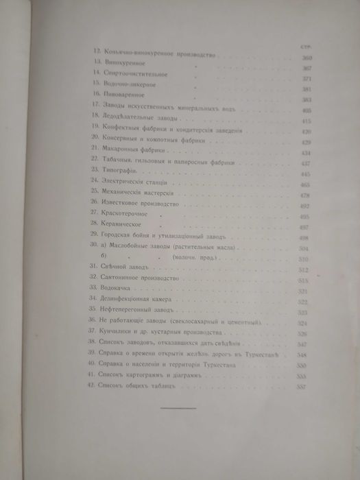Промышленные заведения Туркестанского края 1915 год.