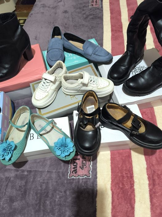 Продается детская и взрослая обувь б/ у