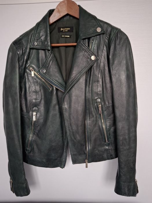 Geaca biker piele Stradivarius