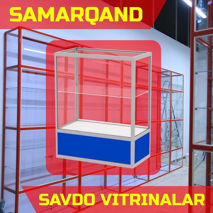 Прилавок витрина, стеклянная, metal oynaly vitrina va prilavkalar