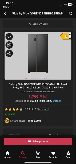 Gorenje side by side