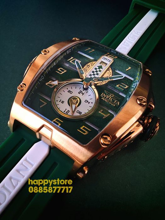 INVICTA Racing Monza Gold/Green, Инвикта нов ръчен часовник