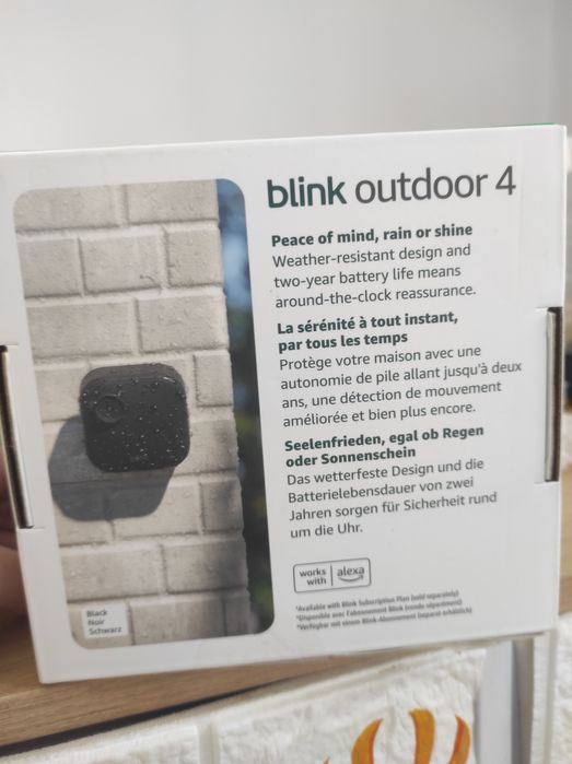 Set 4 camere supraveghere Exterior Blink Wireless, HD, senzor de misca