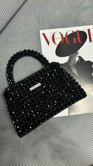 Сумка из бусин ручная