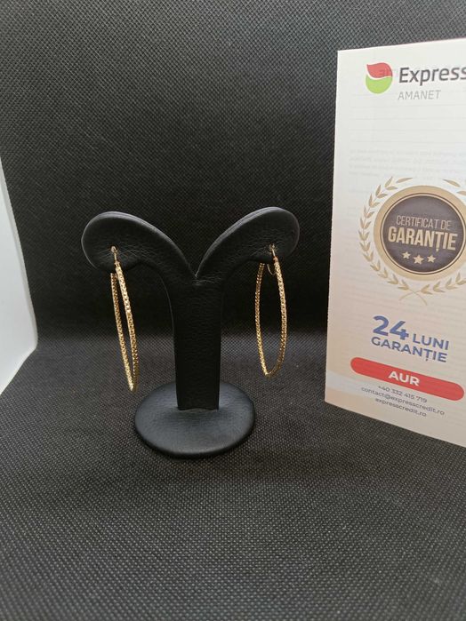 Cercei aur 14K 2.15g (Ag16 Moldova b33446) - Garantie 2 ani!