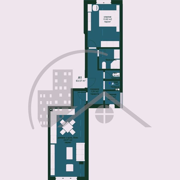 Продава се Двустаен апартамент в Варна, Виница - 64 кв.м за 1329 €/кв.м - Снимка #6