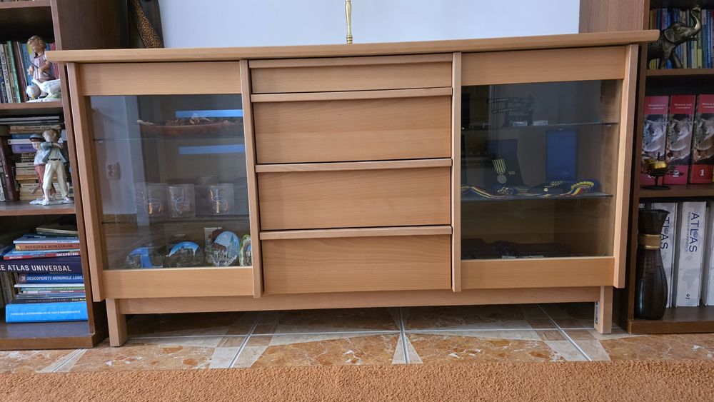 Mobilier bibliotecă și servantă
