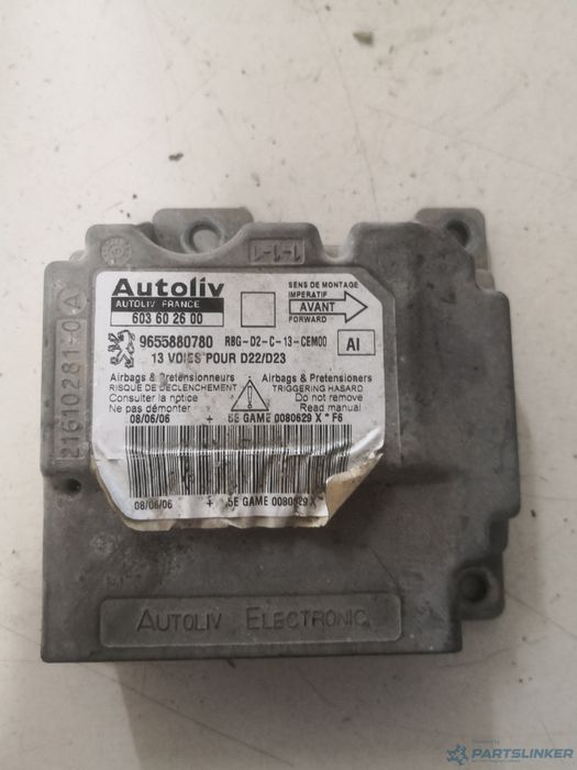 Calculator Airbag Peugeot 407 (6D_) [ 2004 - > ] Oem 9655880780