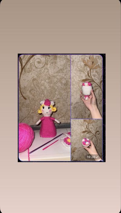 Куколка перевёртыш ручная работа 15 на 5 см