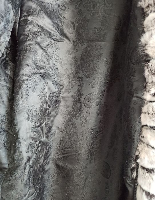 Haină de blană naturală de iepure rex chinchilla