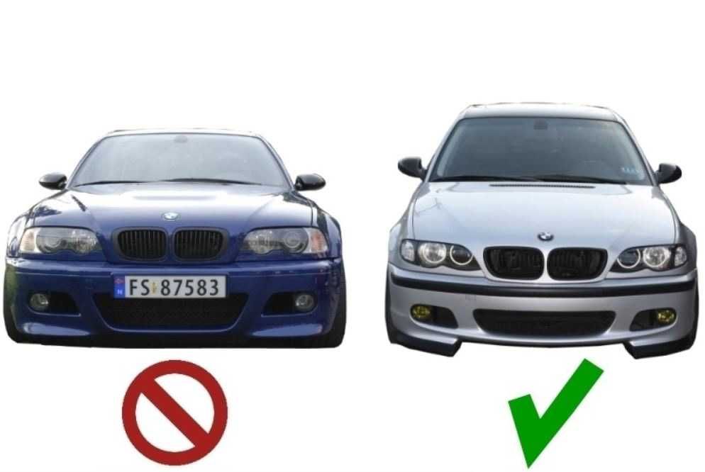 Capace proiectoare far ceata BMW E46 bara M-Tech 2  NOU