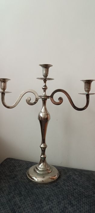 Бронзов свещник тройка