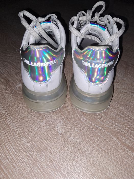 Karl  Lagerfeld  Дамски  Кожени  Обувки  с  Холограмни  Детайли 38