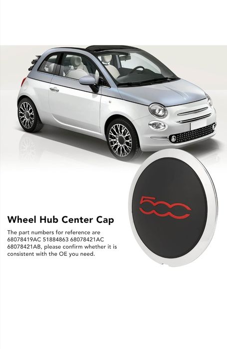 Set capace roti Fiat 500 2012-2022
