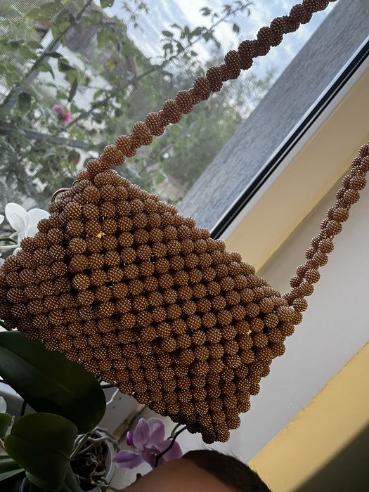 Geanta handmade din margele