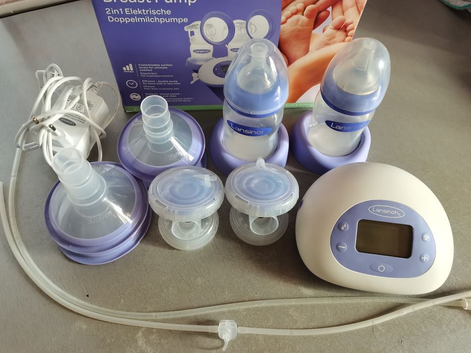 Pompa  electrica dubla de sâni Lansinoh 2in1