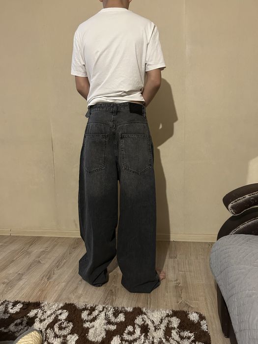 Бэгги джинсы черные