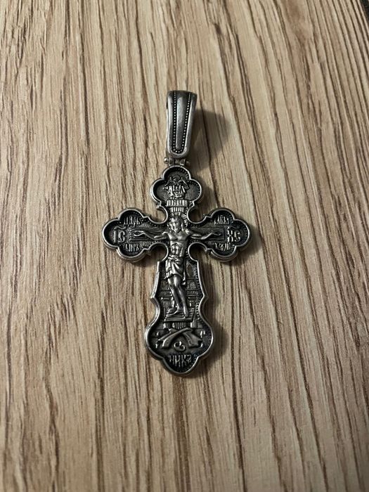 Голям сребърен кръст 925 (ръчна изработка)