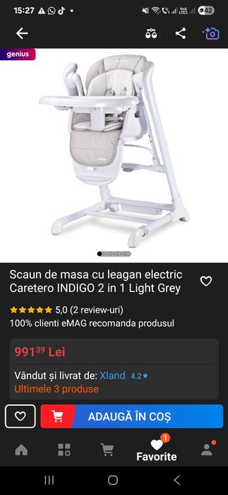 Leagan 2 in 1, cadou fotoliu gonoflabil.