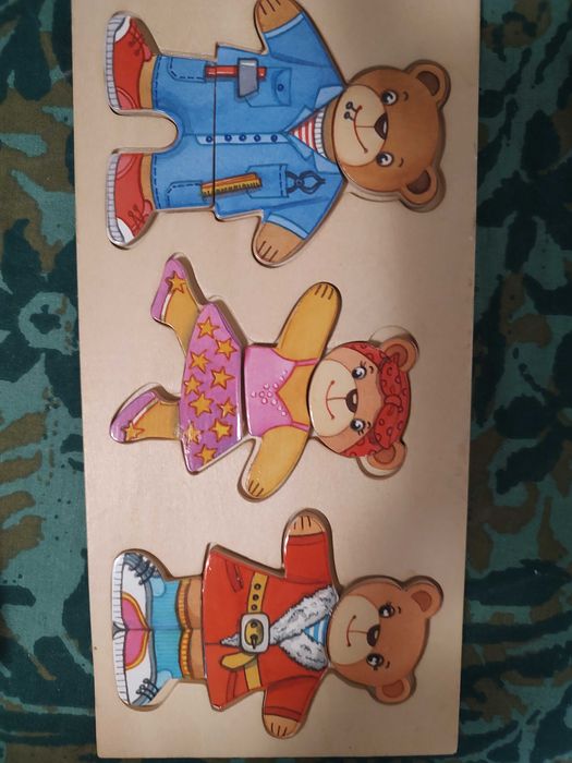 Дървени детски пъзели