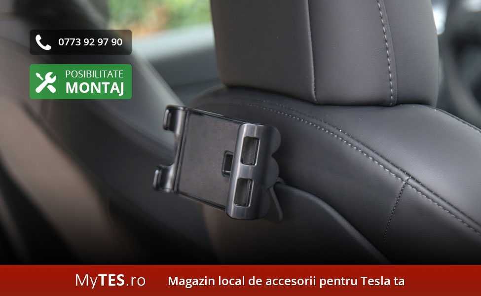 Suport telefon / tableta pt pasager bancheta - Tesla Model 3/Y
