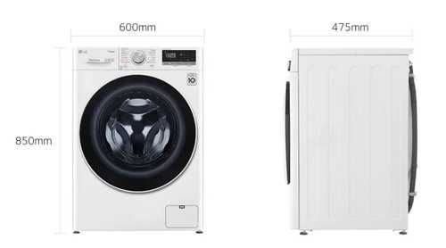 Стиральная машина LG 8кг F2V5PS0W AI DD Inverter Steam ThinQ