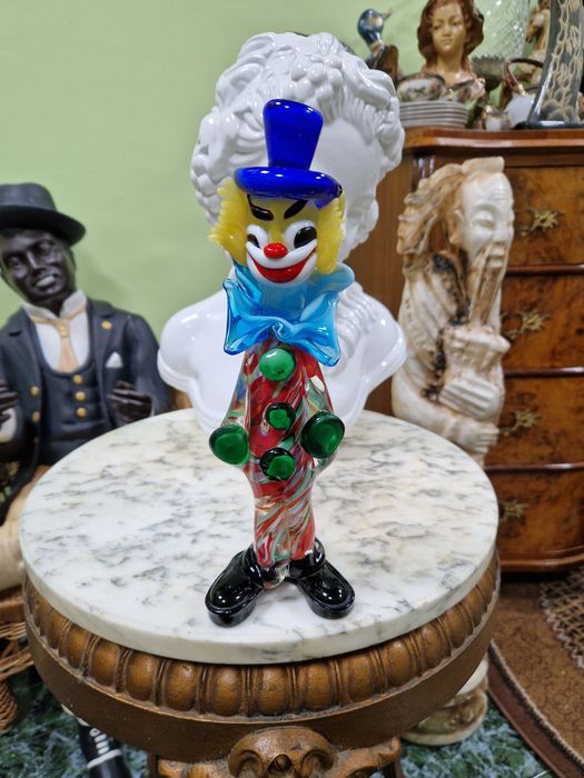 Фигура винтиж Мурано стъкло статуетка