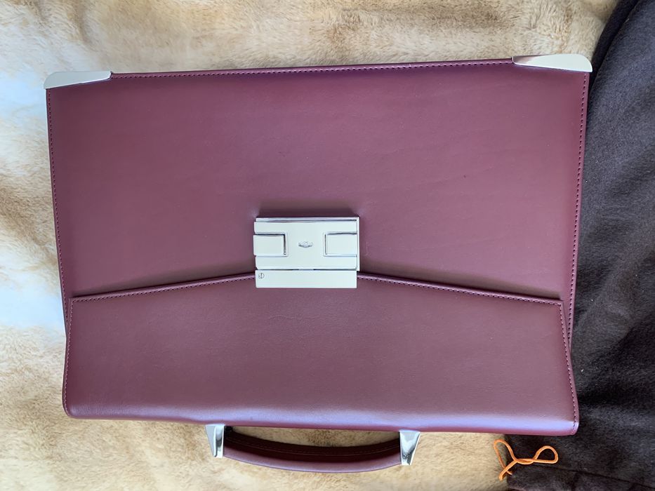 Geanta acte, servieta de piele