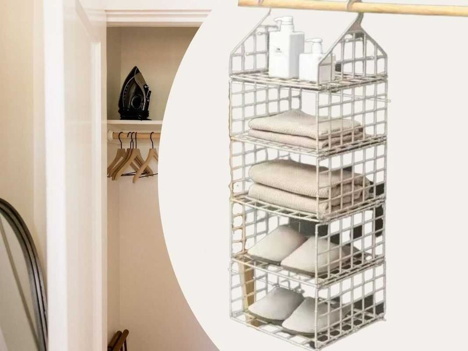 Oferta 4 Bucati x Raft pliabil pentru depozitare cu 5 rafturi