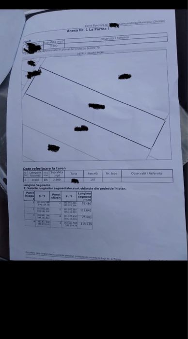 Vand teren intravilan 2900 mp  Macicasu(Chinteni)
