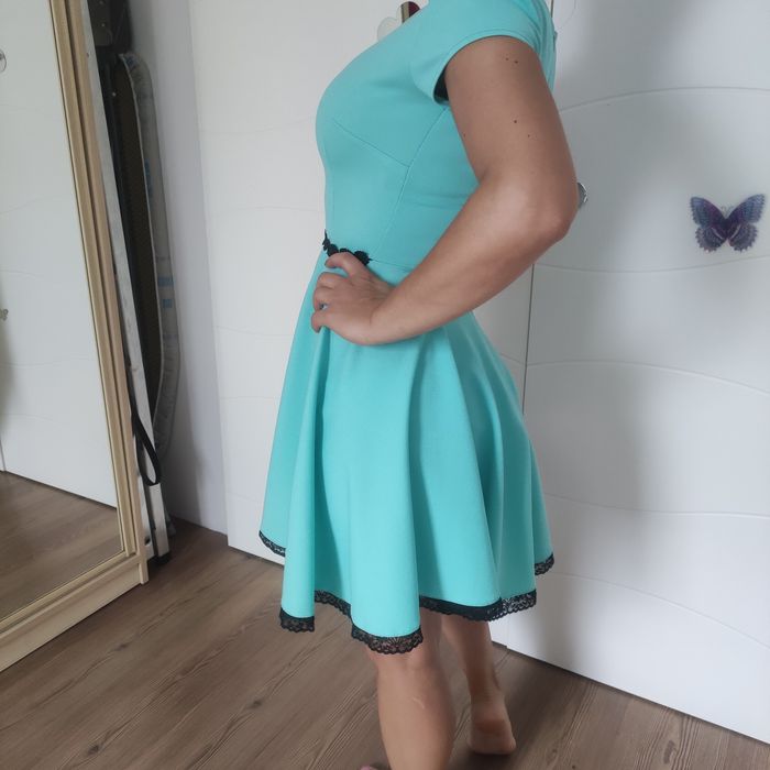 Rochița ocazie turcoaz 38-40