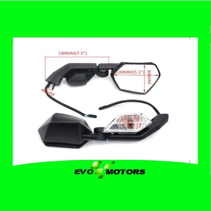 Set oglinzi cu semnalizari Kawasaki Ninja ZX6R ZX10R 2004-2010 A1263