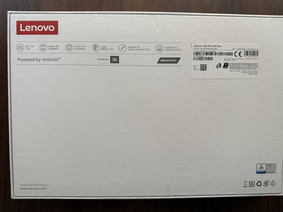 Lenovo Tab P12 with Tab Pen Plus, 8GB RAM+128GB MEMORIE, 12.7”, REZOLUȚIE 3K