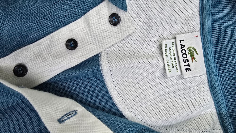 LACOSTE  мъжка тениска с якичка L-XL размер