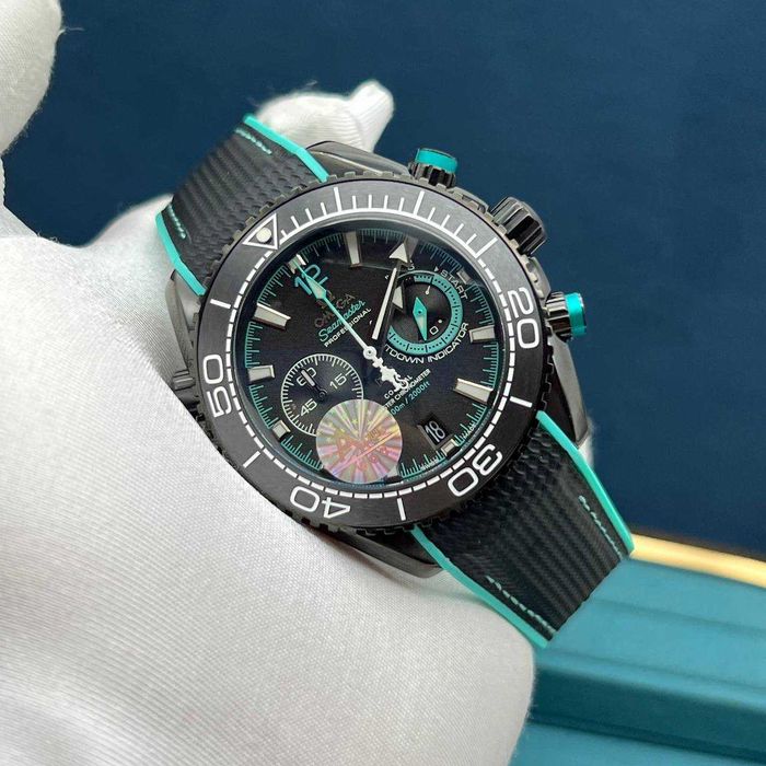 Omega seamaster planet черно-зелено