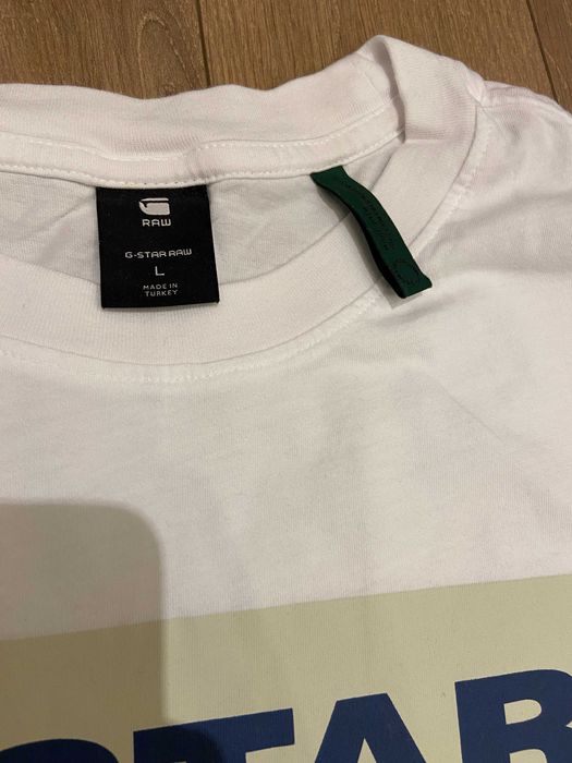 G-STAR, Тениска Originals от органичен памук с лого, Бяла, S, L, XL и XXL