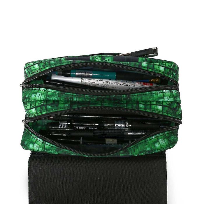 Penar neechipat Minecraft, 2 compartimente cu fermoar, Creeper