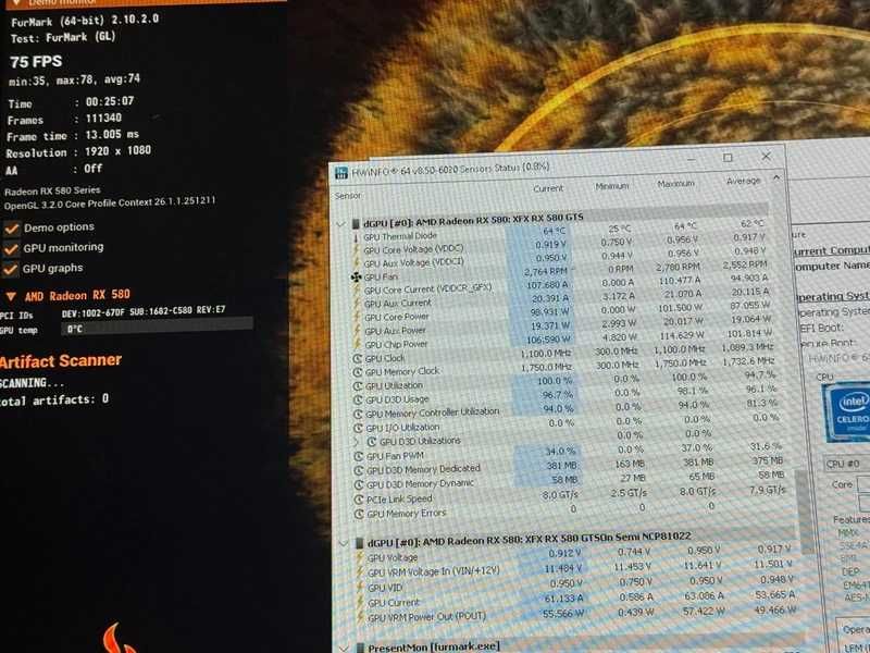 AMD RX 580 4Gb  XFX