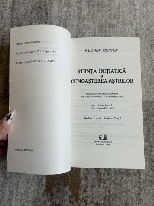 Carte Știința Inițiatică și Cunoașterea Aștrilor - Rudolf Steiner (Univers Enciclopedic)