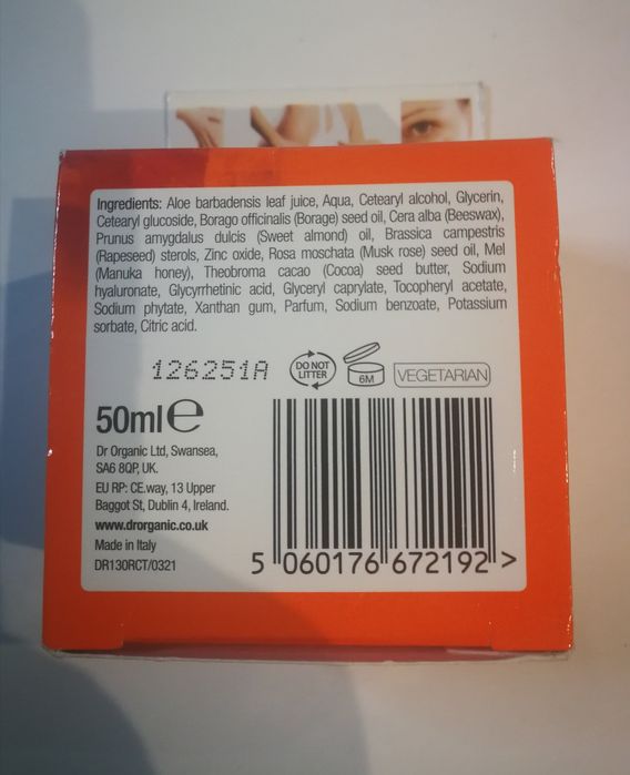 3 X DR ORGANIC manuka honey, rose otto night cream, eye serum