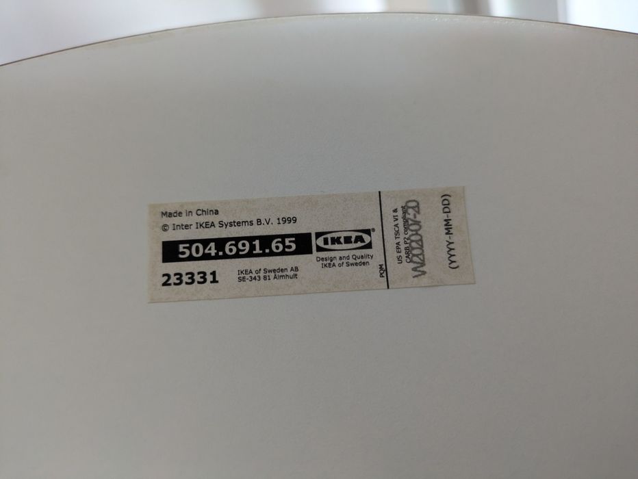 Детский стул IKEA ВАЛЬФРЕД белый