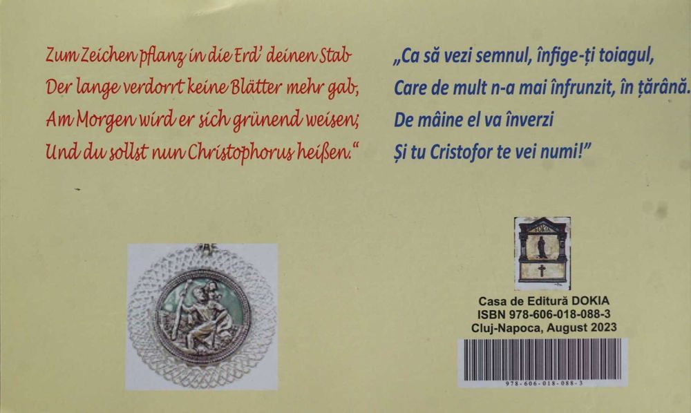 Carte bilingvă "Legenda marelui Cristofor" română-germană