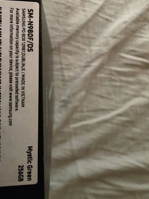 Samsung Note 20 Mystic Green 256gb