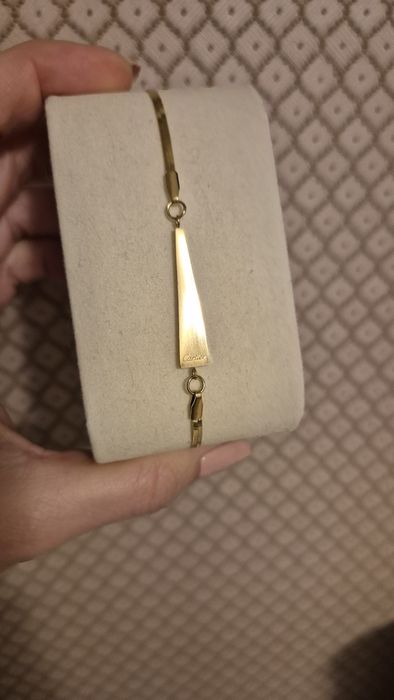 Нова дамска позлатена гривна по модел на Cartier