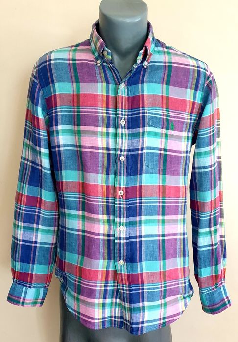 POLO Ralph Lauren Len/ Лен Slim Fit / S  ОРИГИНАЛ! Мъжка Ленена Риза