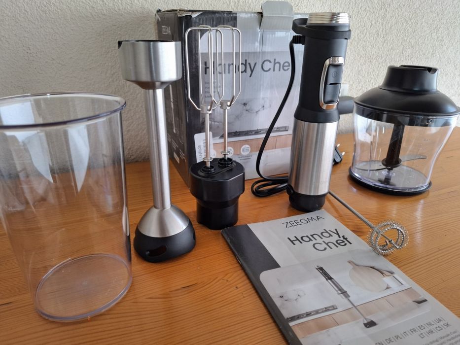 Zeegma Handy Chef 4в1 многофункционале вертикален ръчен пасатор/1000W