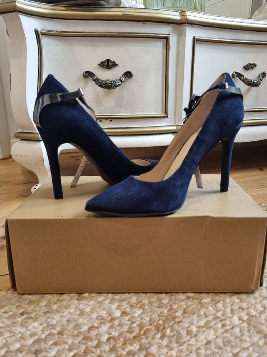 Pantofi stilleto Liu Jo-piele întoarsă naturala