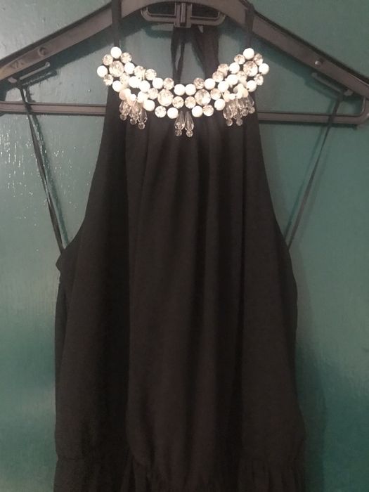 Rochie lunga neagra de ocazie